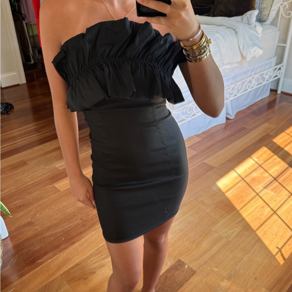 Elegant Black Off-Shoulder Dress